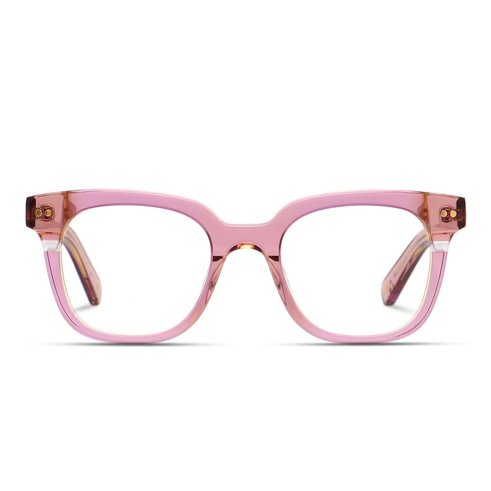 MUSE CLARA 21-000070 PINK CLEAR BROWN EYEGLASSES SUNGLASSES FRAMES 48-20-145